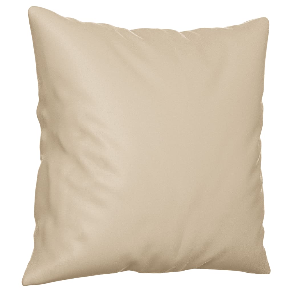 4 pcs conjunto sofás c/ almofadas tecido microfibra cor creme