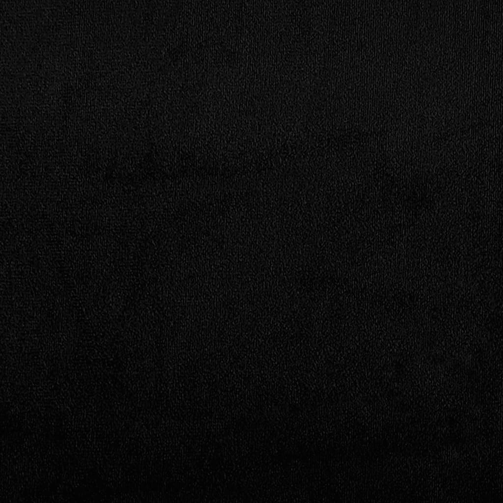 3 pcs conj. sofás c/ almofadões tecido de microfibra preto