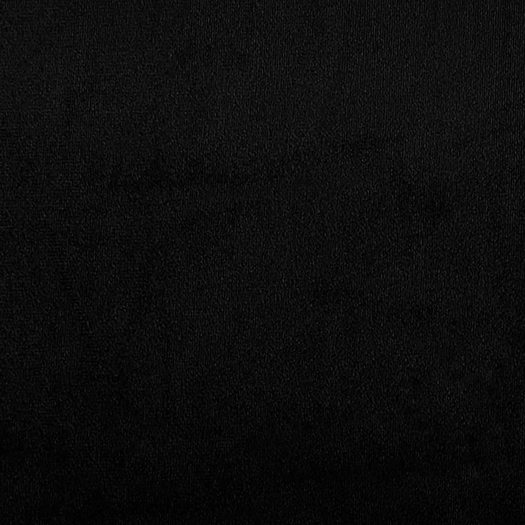 2 pcs conjunto sofás c/ almofadas tecido de microfibra preto