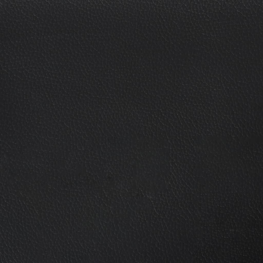 2 pcs conjunto de sofás couro artificial preto