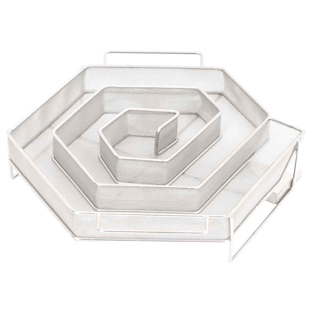 Gerador de fumo frio hexagonal 22,5 cm aço inoxidável