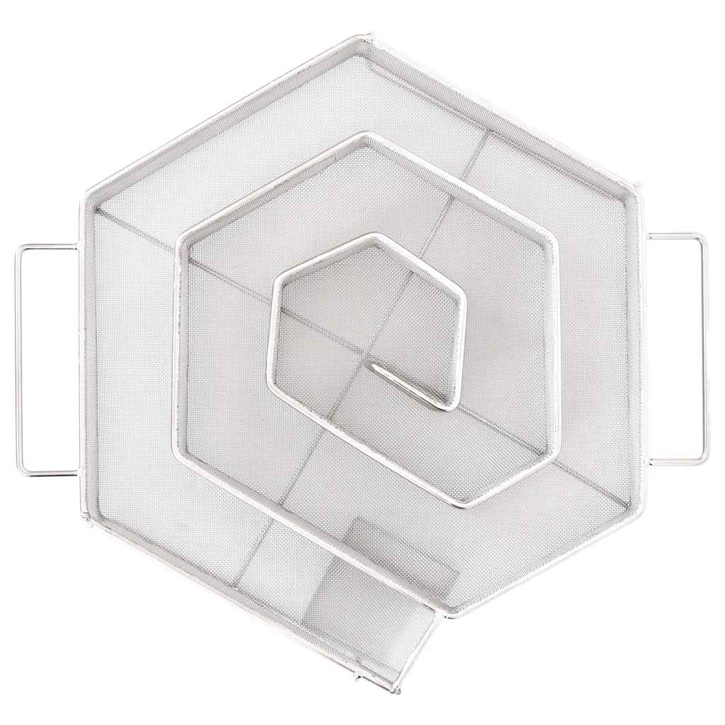 Gerador de fumo frio hexagonal 22,5 cm aço inoxidável