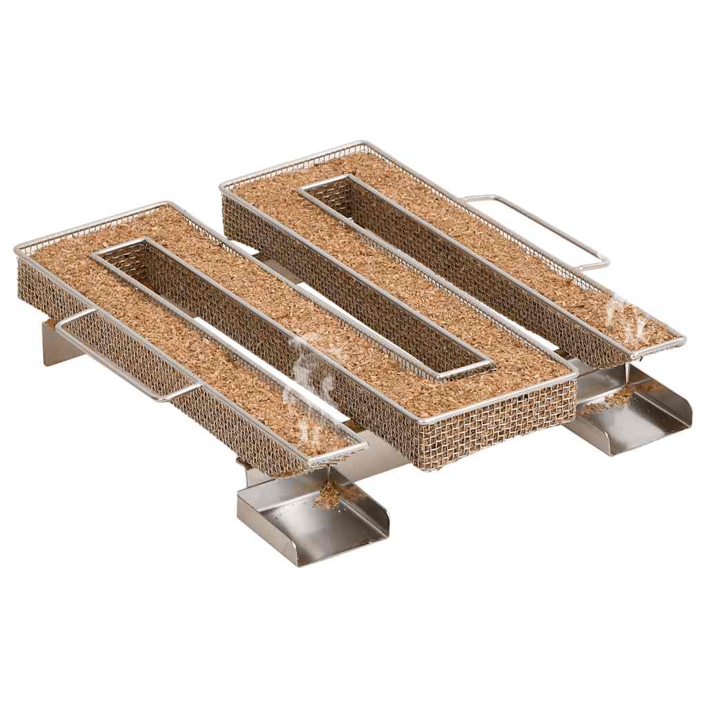 Gerador de fumo frio quadrado 22,5 cm aço inoxidável