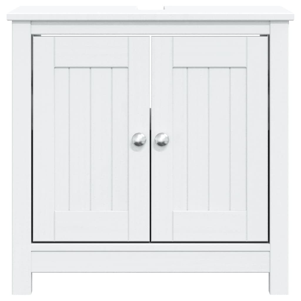 Móvel de lavatório BERG 60x34x59 cm pinho maciço branco