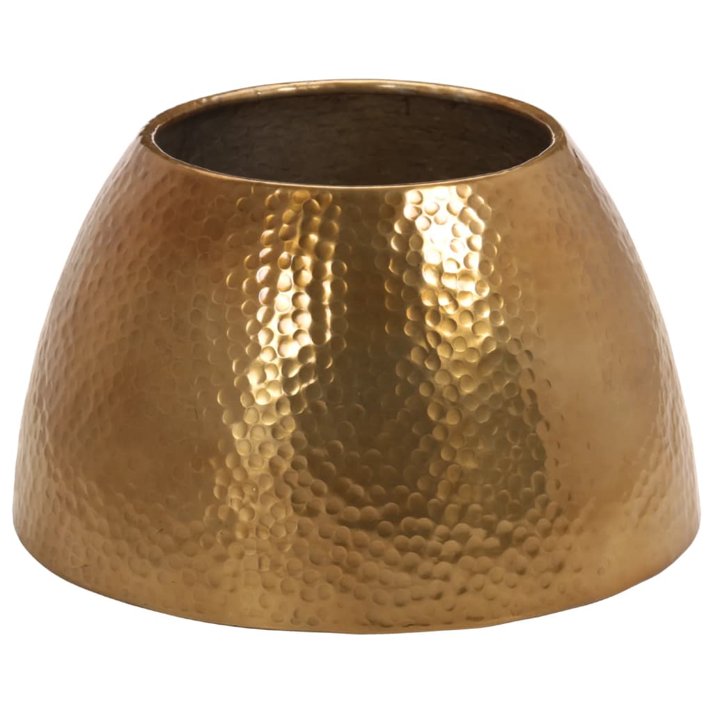 Mesa de centro em alumínio martelado Ø 50x30 cm bronze