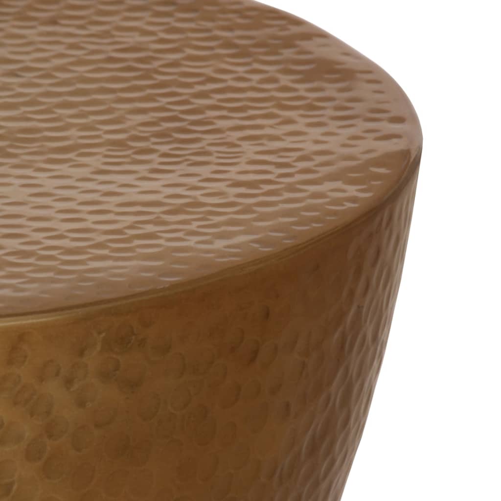 Mesa de centro em alumínio martelado Ø 50x30 cm bronze