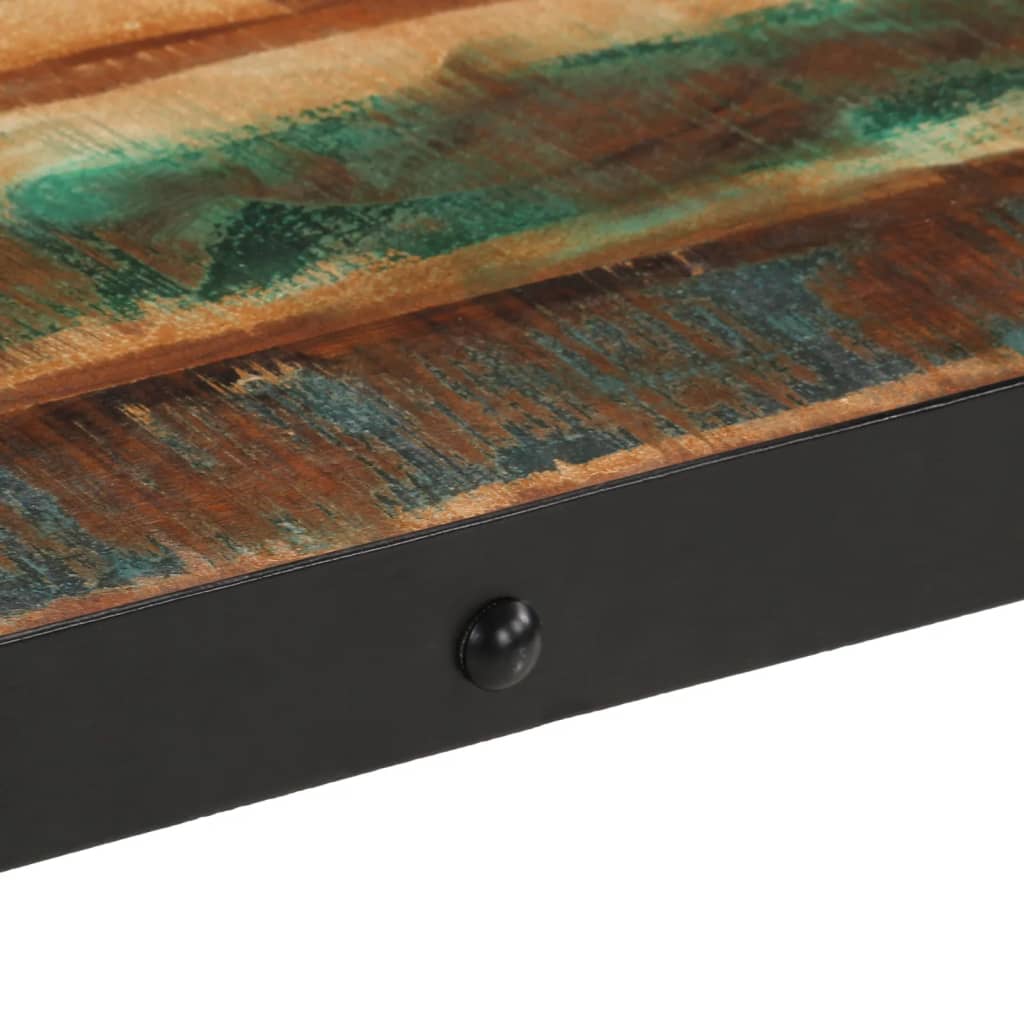 Mesa de centro c/ rodas 100x55x26 cm madeira recuperada maciça