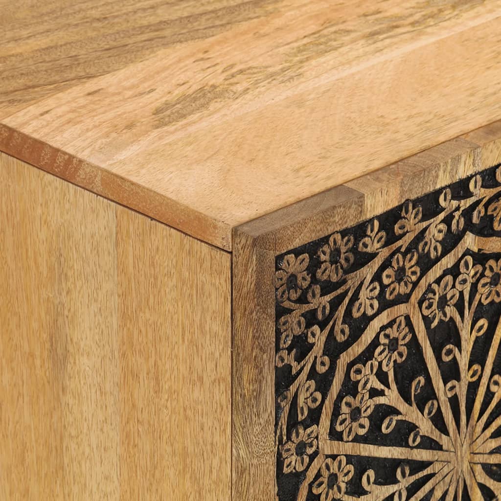 Móvel de TV 105x33x46 cm madeira de mangueira maciça