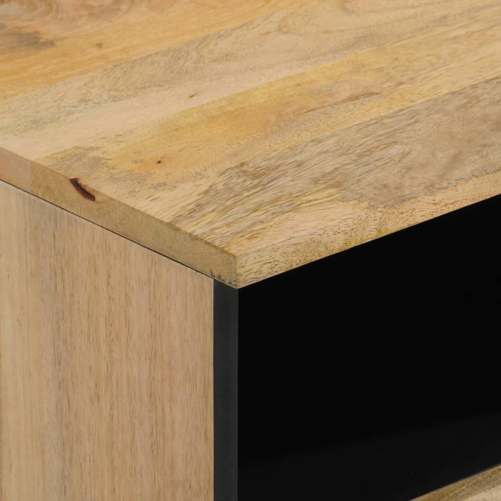 Mesa de cabeceira 40x33x46 cm madeira de mangueira maciça