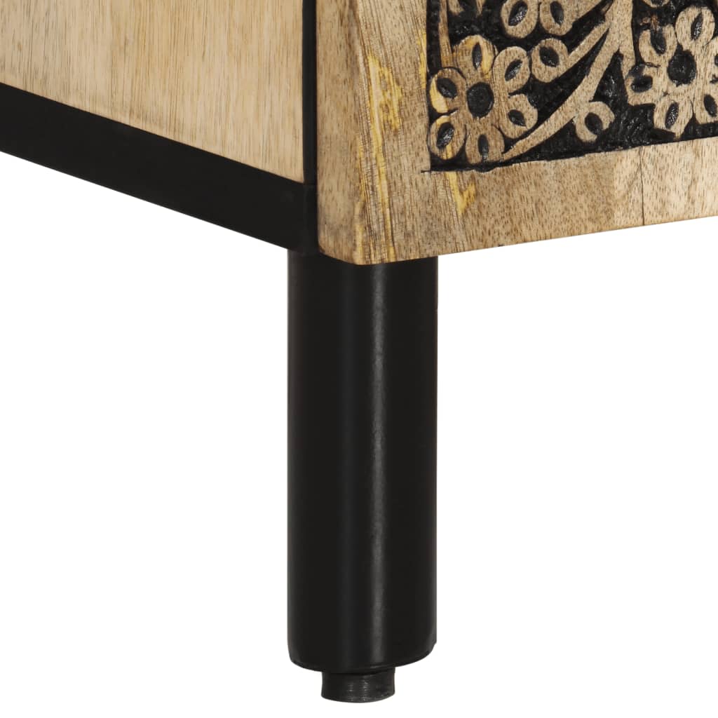 Móvel de apoio 90x33x75 cm madeira de mangueira maciça