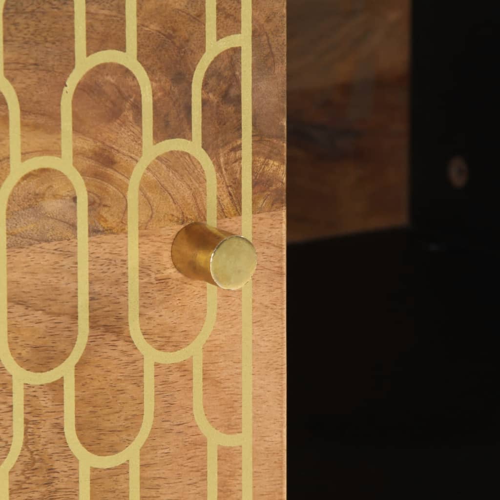 Mesa de centro 80x50x40 cm madeira de mangueira maciça