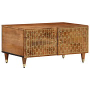 Mesa de centro 80x50x40 cm madeira de mangueira maciça
