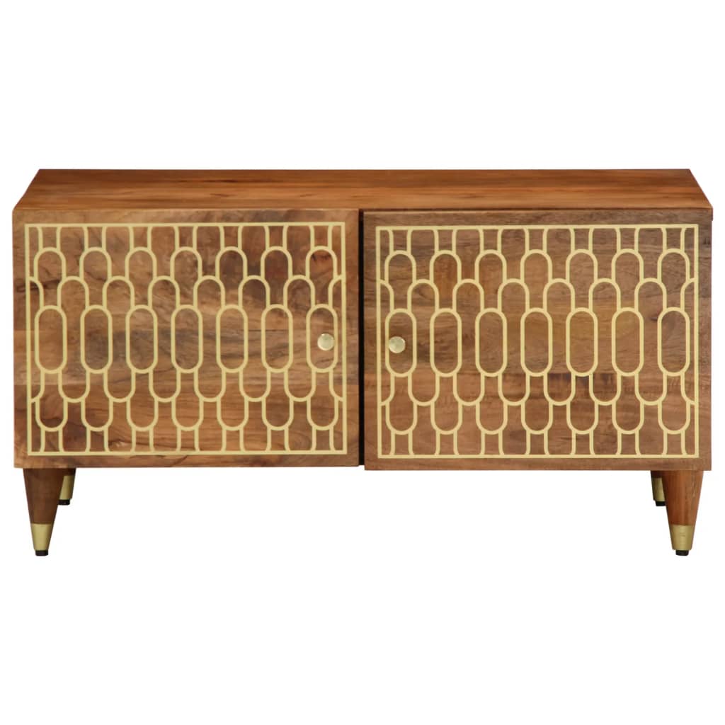 Mesa de centro 80x50x40 cm madeira de mangueira maciça