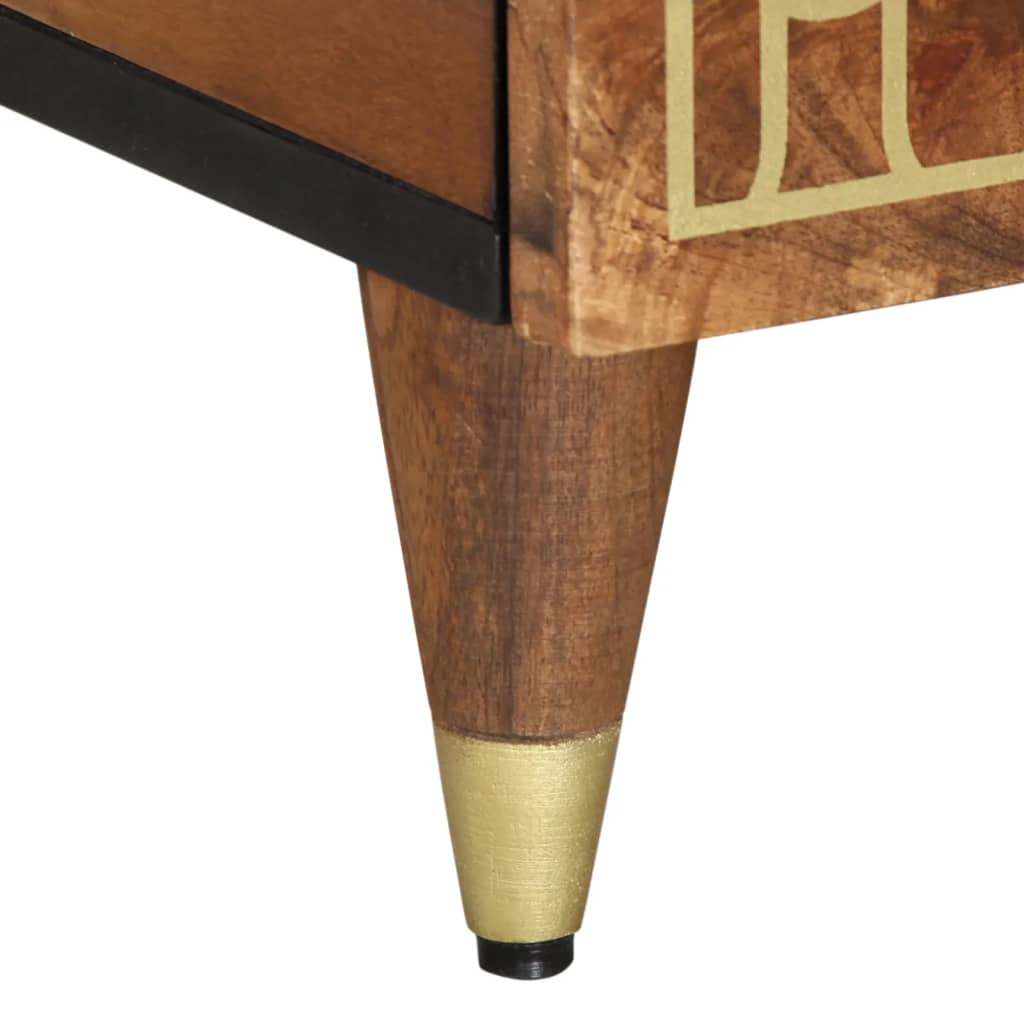 Mesa de centro 80x50x40 cm madeira de mangueira maciça