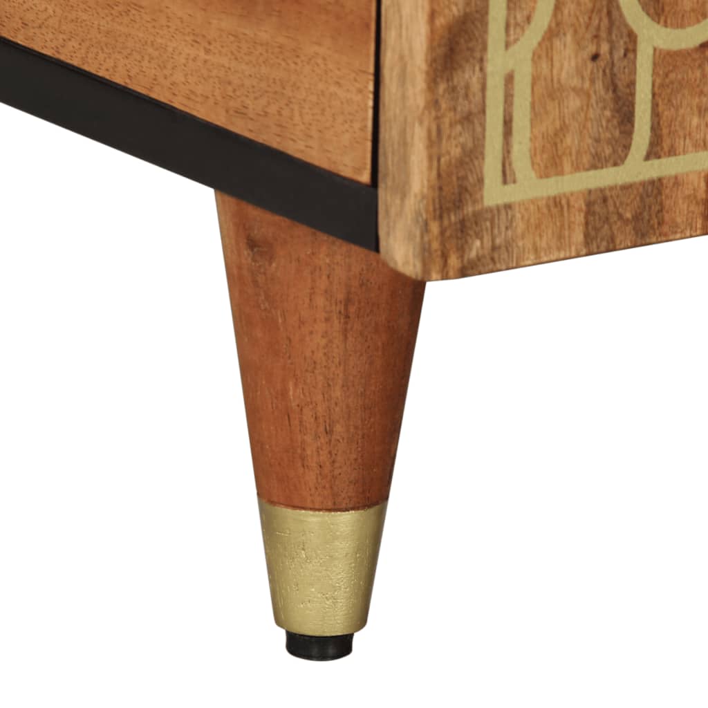 Mesa de centro 100x54x40 cm madeira de mangueira maciça