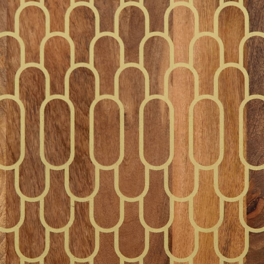 Mesa de centro 100x54x40 cm madeira de mangueira maciça