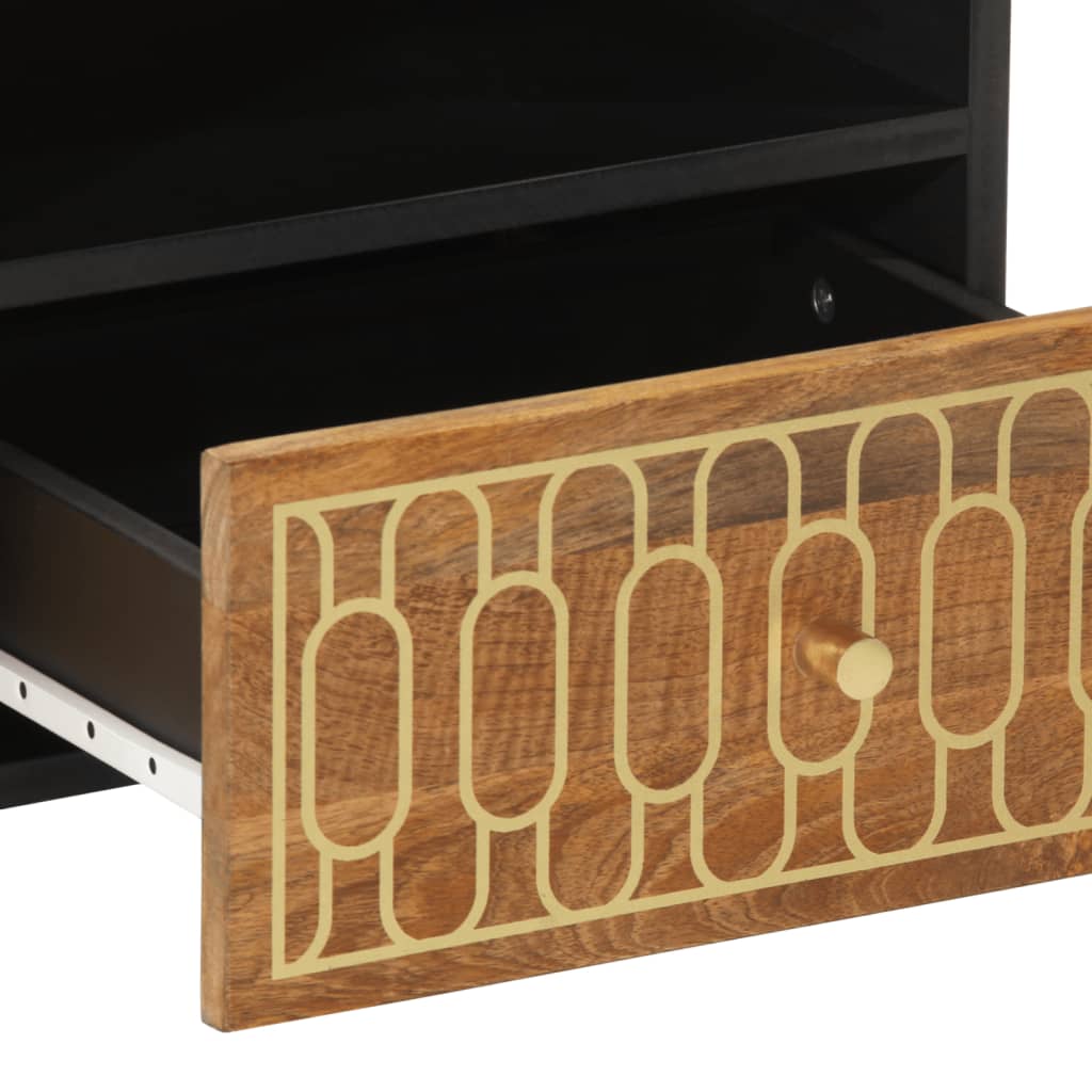 Mesa de centro 80x54x40 cm madeira de mangueira maciça