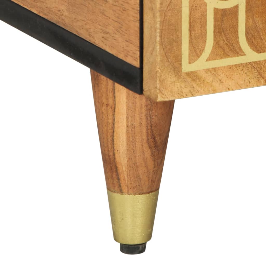 Mesa de centro 80x54x40 cm madeira de mangueira maciça