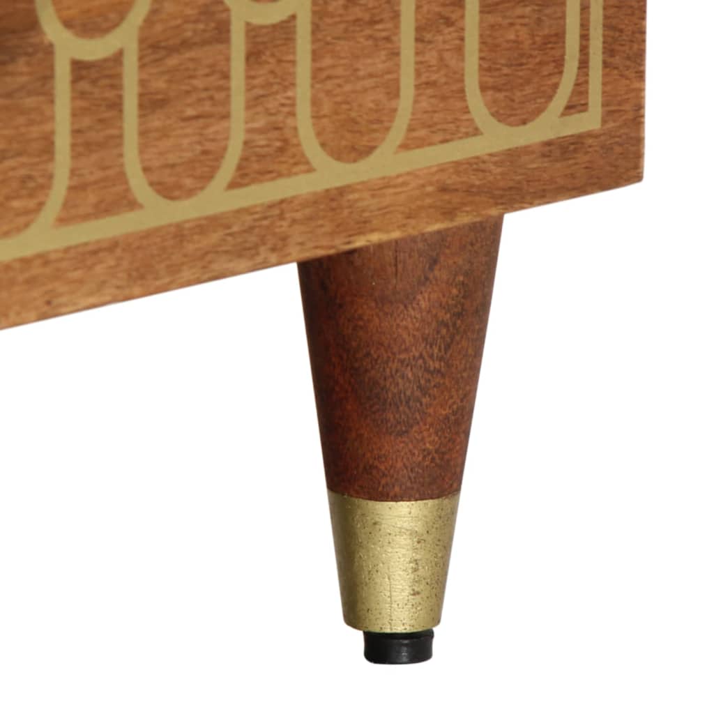 Móvel de TV 100x33x46 cm madeira de mangueira maciça