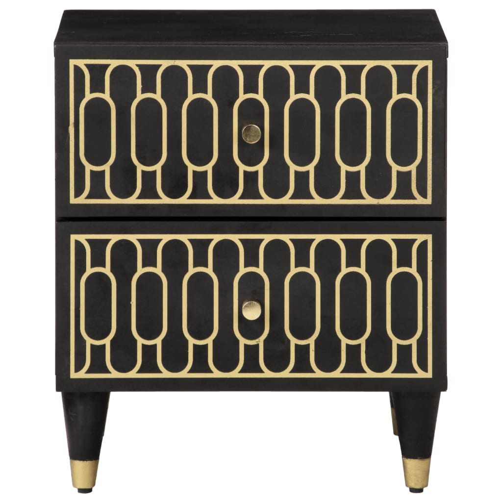 Mesa de cabeceira 40x33x46 cm madeira de mangueira maciça