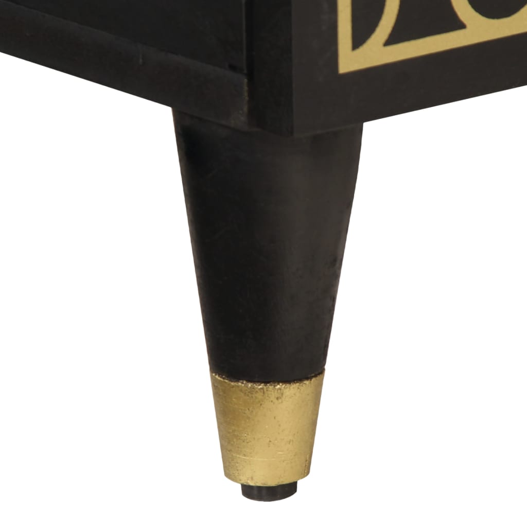 Mesas de cabeceira 2 pcs 40x33x46 cm madeira mangueira maciça