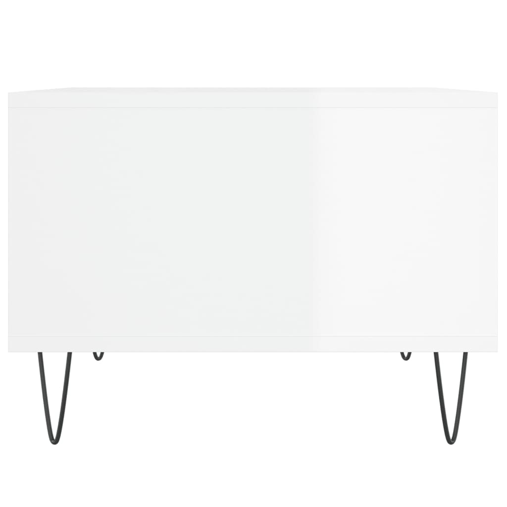 Mesa de centro 60x50x36,5 cm derivados madeira branco brilhante