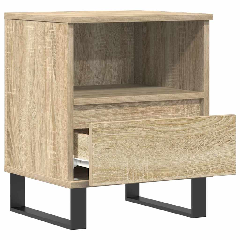 Mesa de cabeceira 40x35x50 cm derivados madeira carvalho sonoma