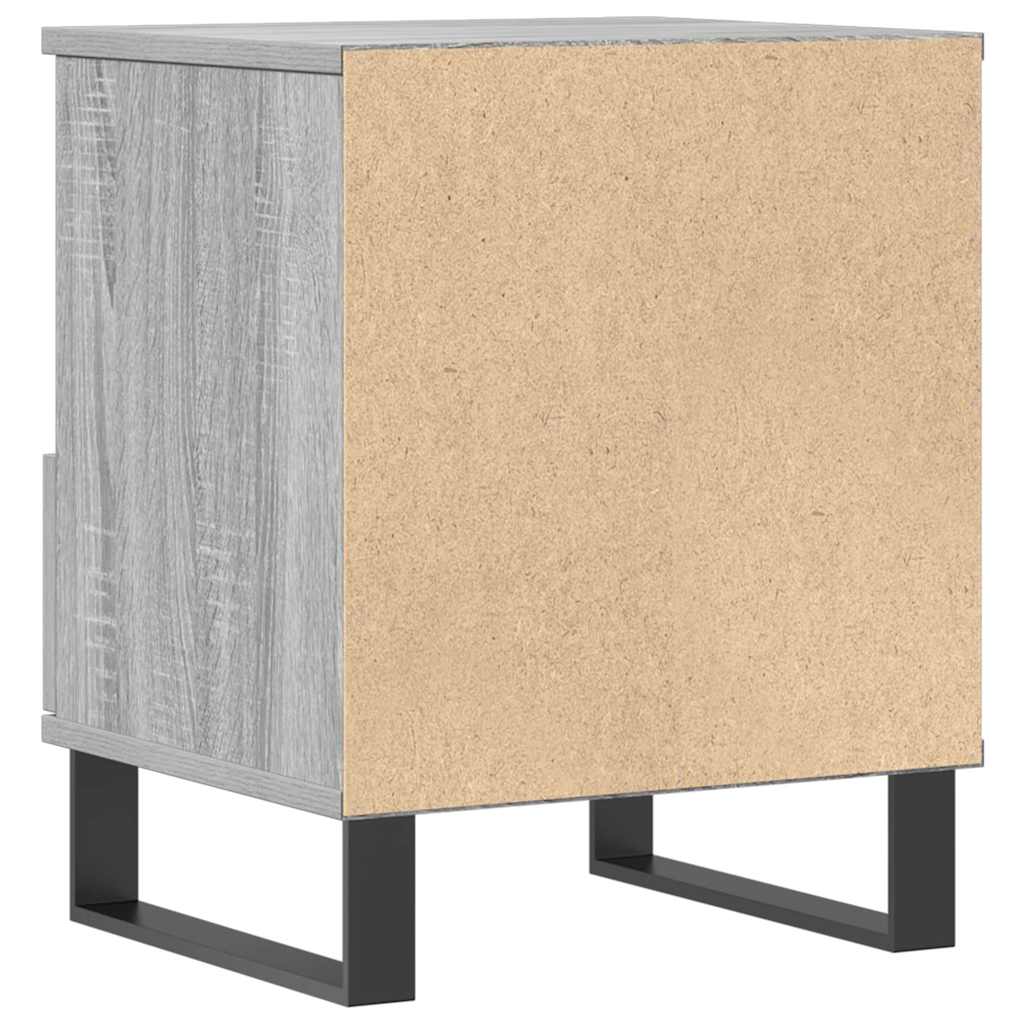 Mesas de cabeceira 2 pcs derivados de madeira cinzento sonoma