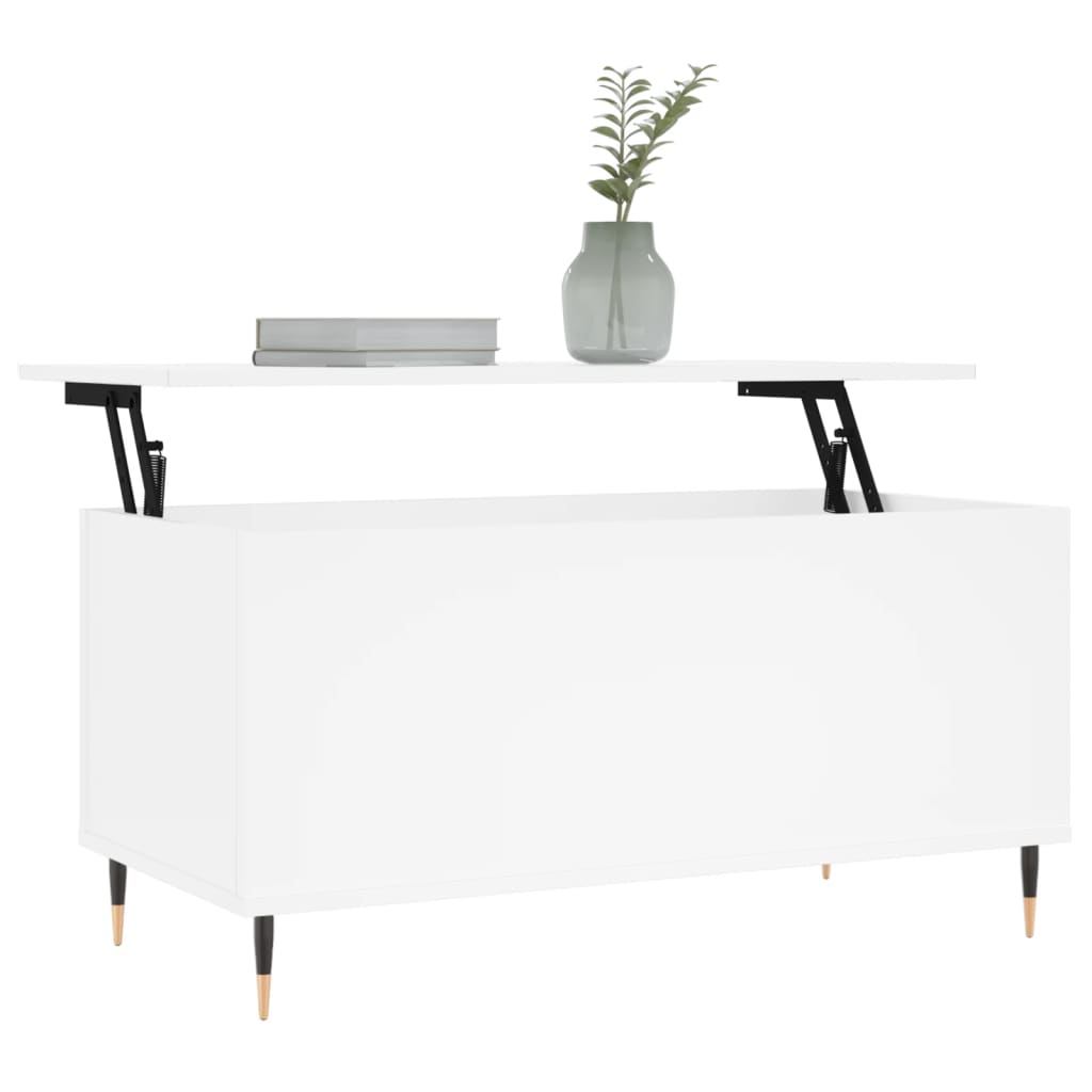 Mesa de centro 90x44,5x45 cm derivados de madeira branco