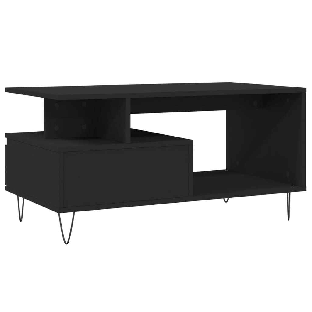 Mesa de centro 90x49x45 cm derivados de madeira preto