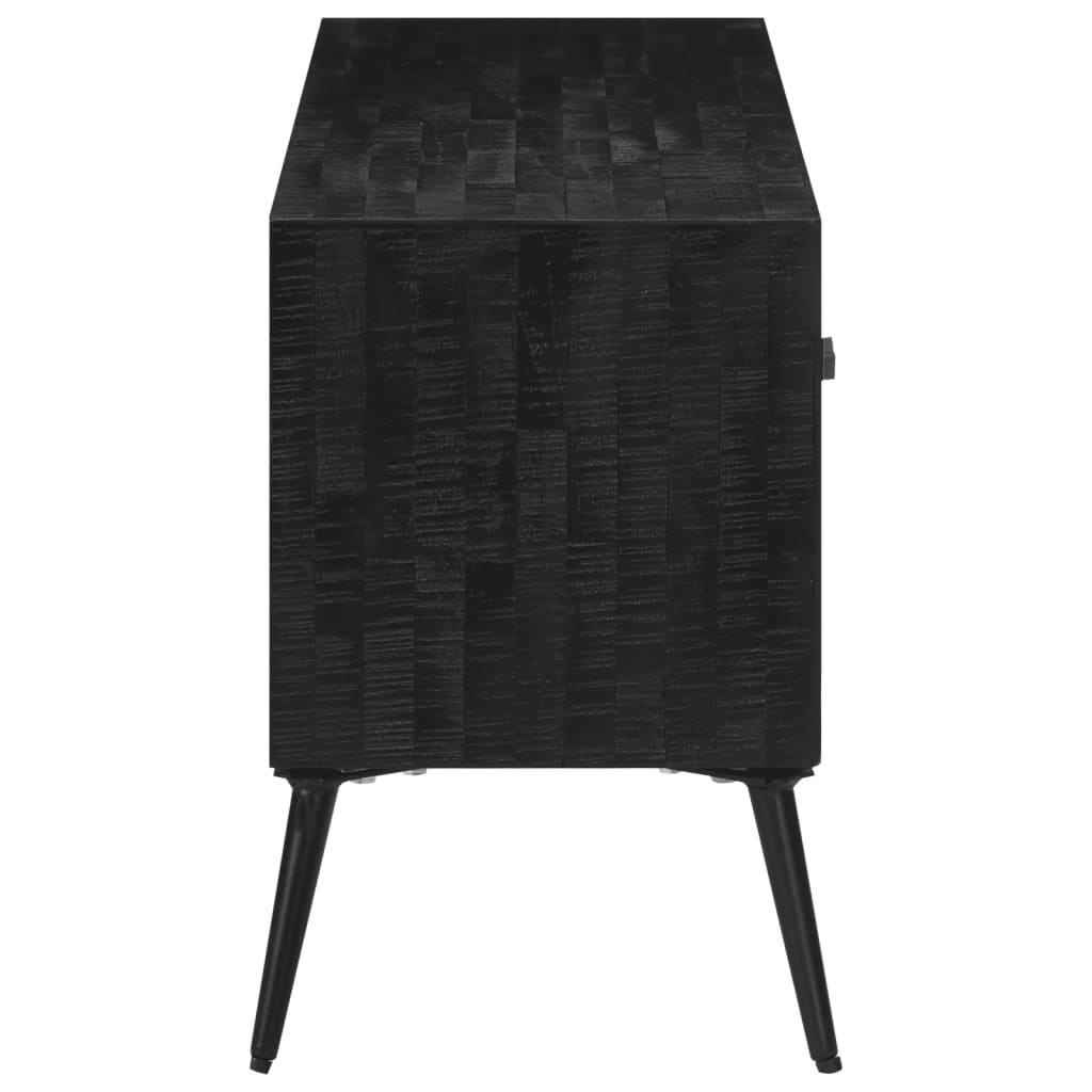 Móvel de TV 112x31x45 cm madeira de teca recuperada maciça