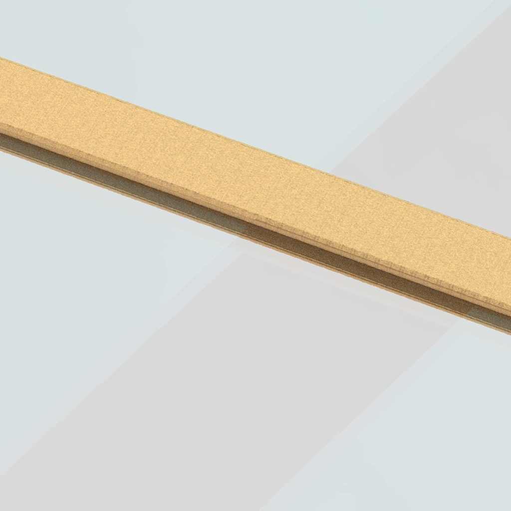 Porta deslizante 76x205 cm vidro ESG/alumínio dourado