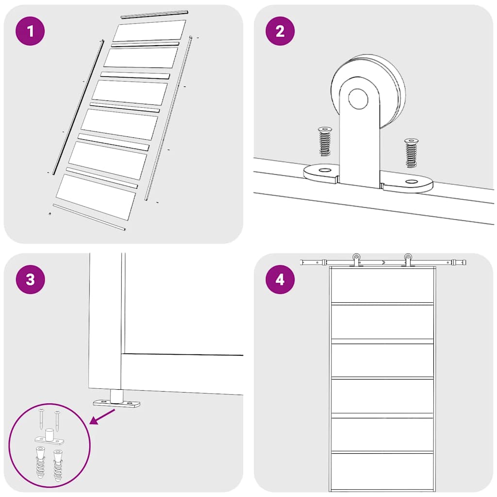 Porta deslizante 76x205 cm vidro ESG/alumínio dourado