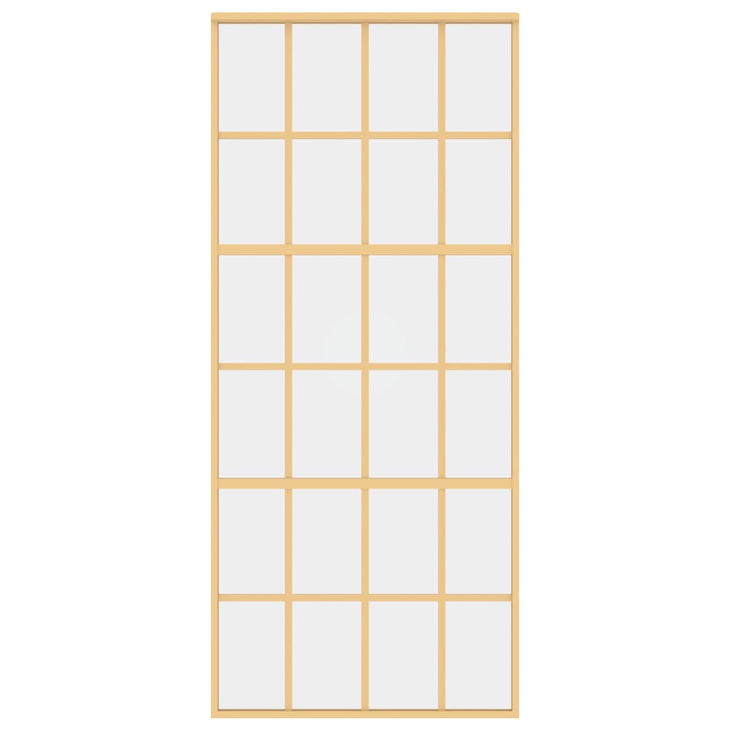 Porta deslizante 76x205 cm vidro ESG/alumínio dourado