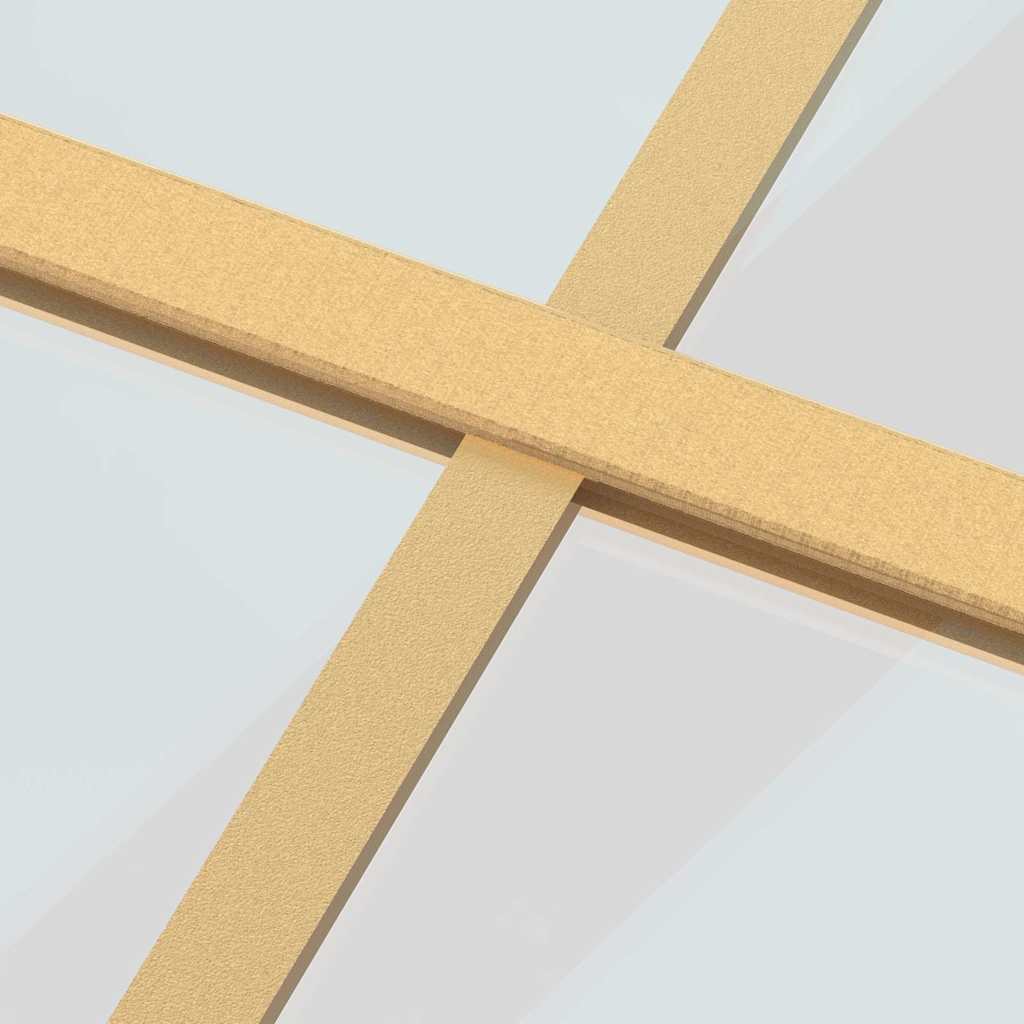 Porta deslizante 102,5x205 cm vidro ESG/alumínio dourado