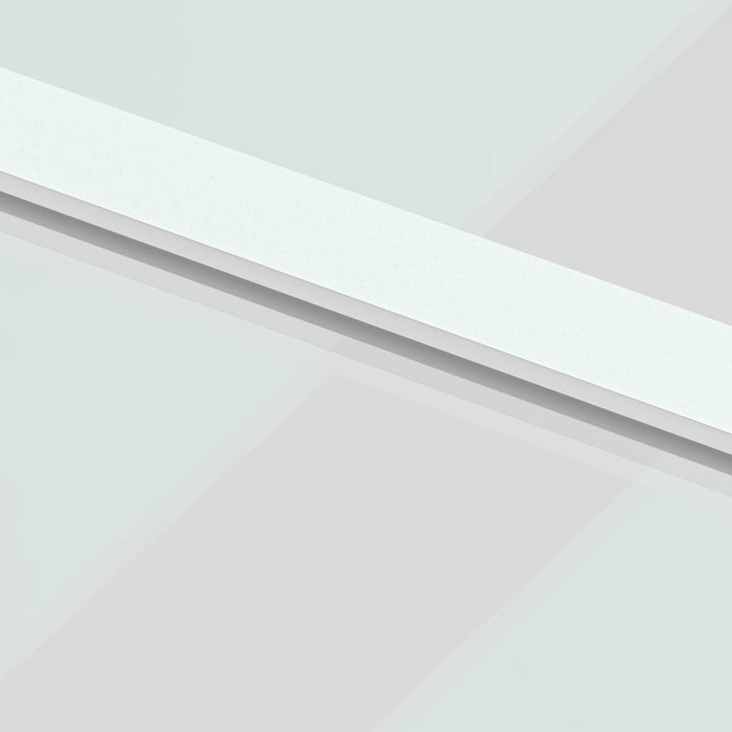 Porta deslizante 90x205 cm vidro temperado e alumínio branco