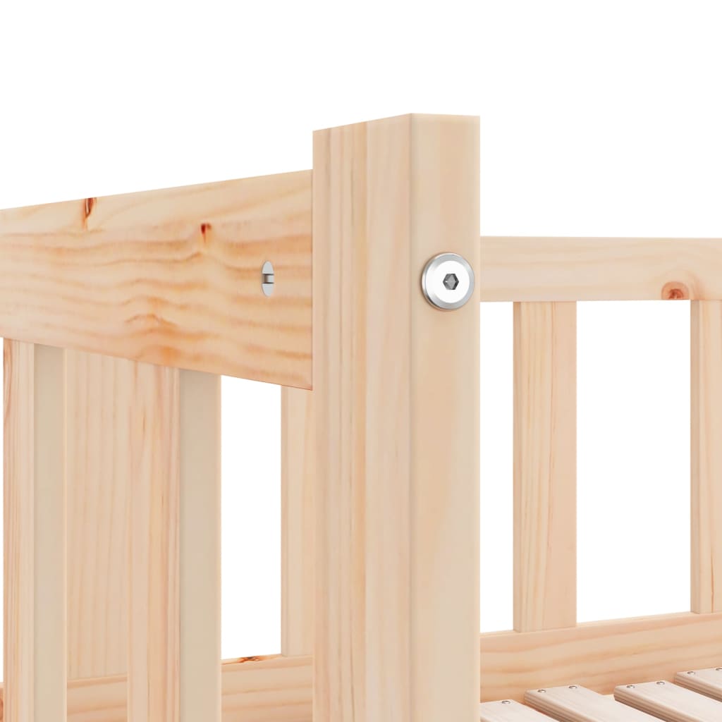 Sofá-cama com gavetão 90x190 cm madeira de pinho maciça