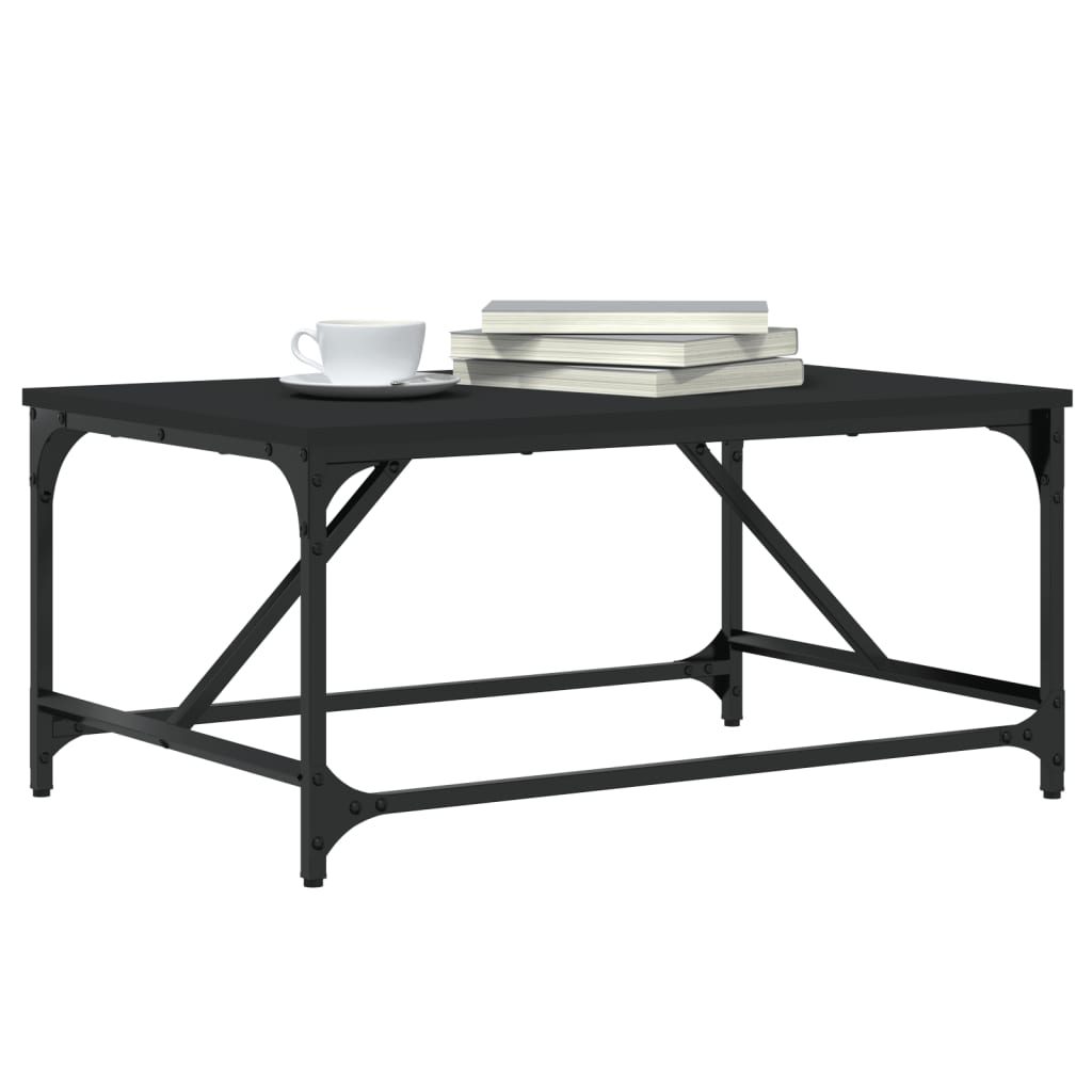 Mesa de centro 75x50x35 cm derivados de madeira preto