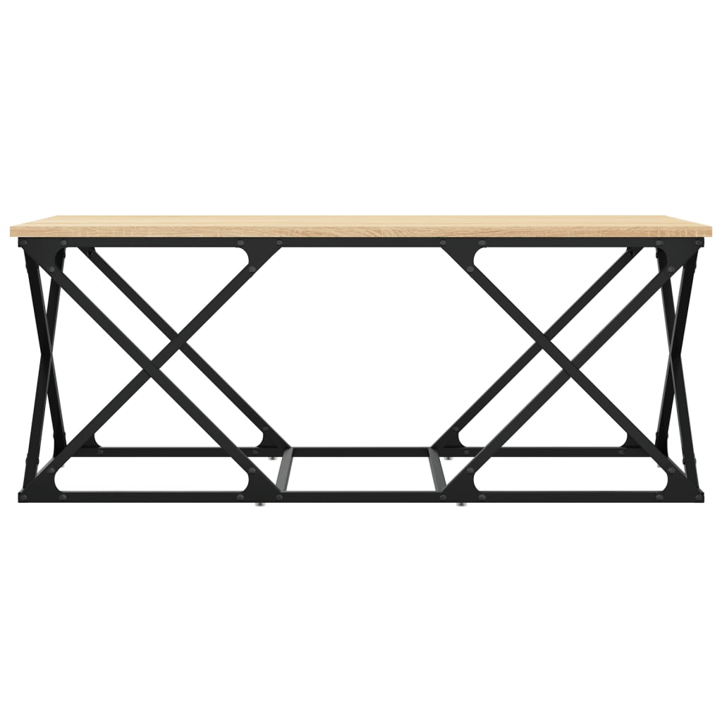 Mesa de centro 100x49x40 cm derivados madeira carvalho sonoma