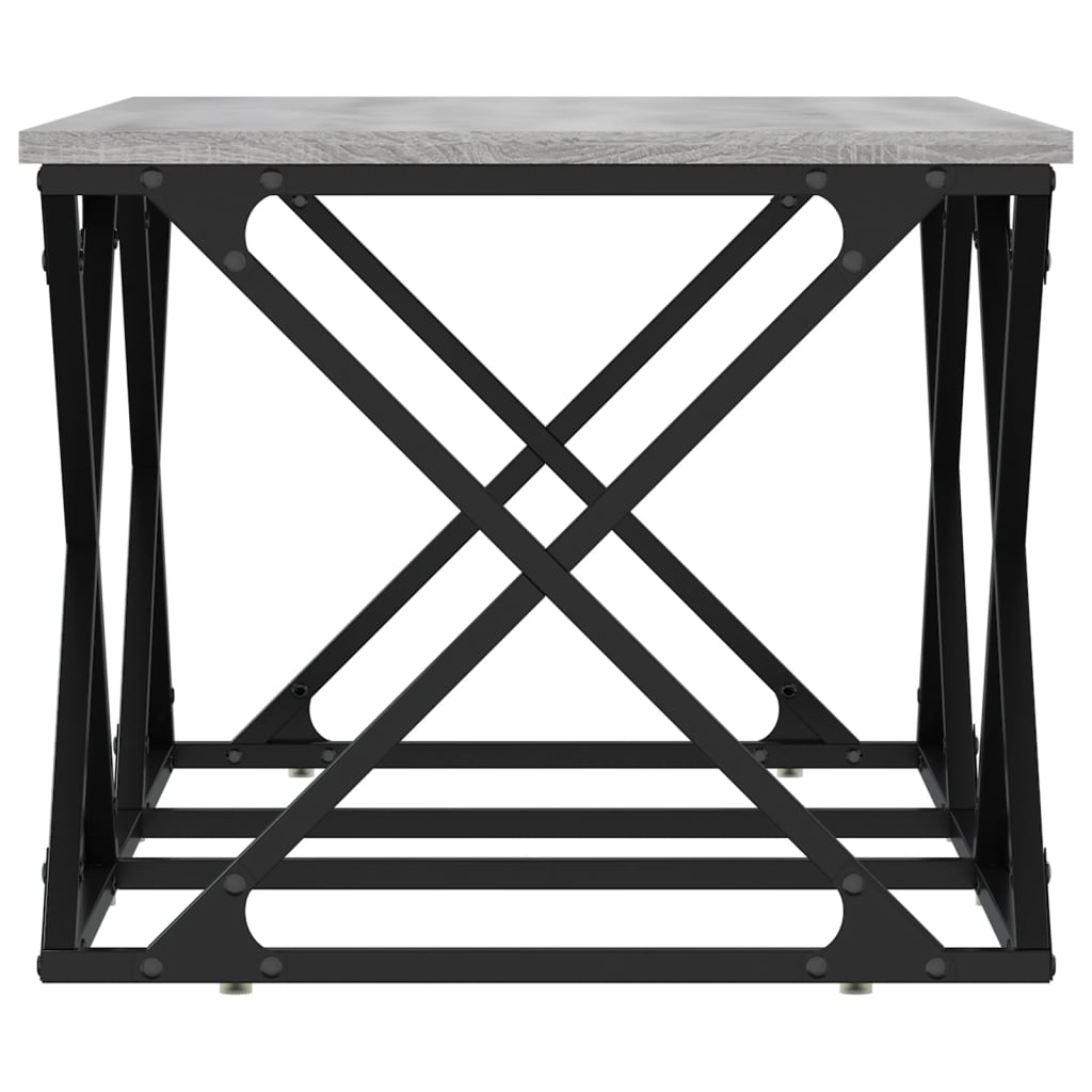 Mesa de centro 100x49x40 cm derivados de madeira cinza sonoma