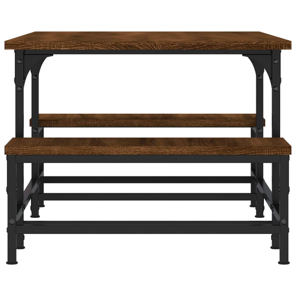 Mesa de centro 100x50,5x40 cm deriv. madeira carvalho castanho