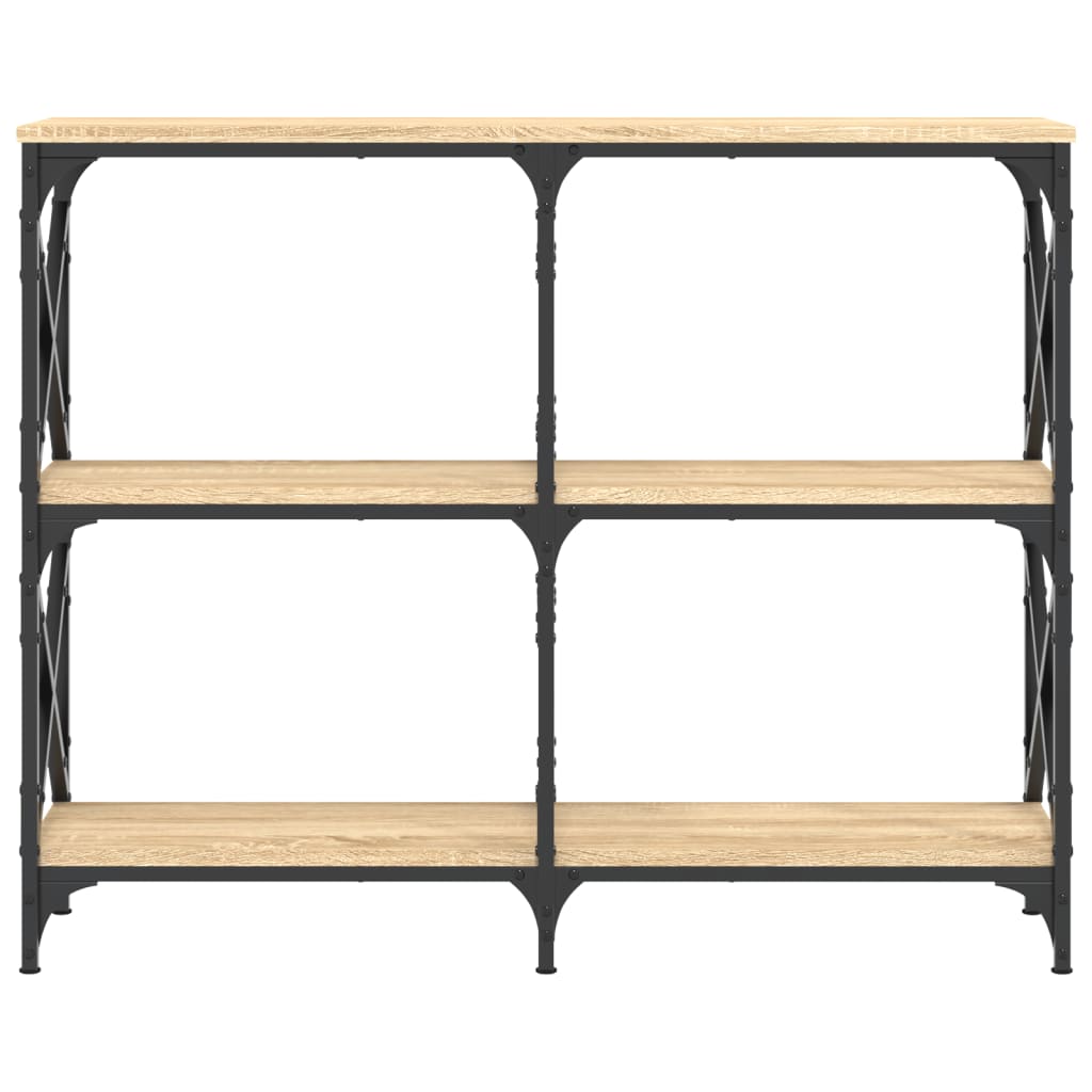 Mesa consola 100x28x80,5cm derivados de madeira carvalho sonoma