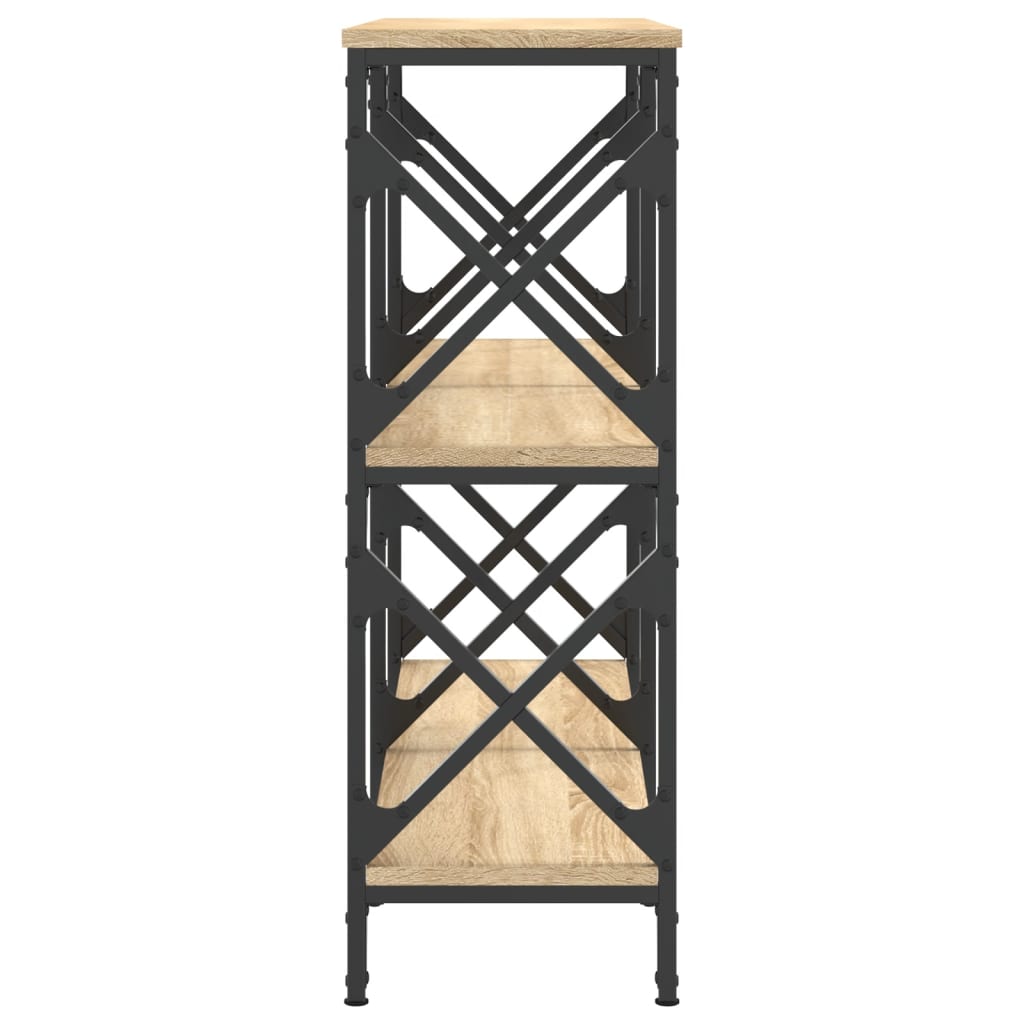 Mesa consola 100x28x80,5cm derivados de madeira carvalho sonoma