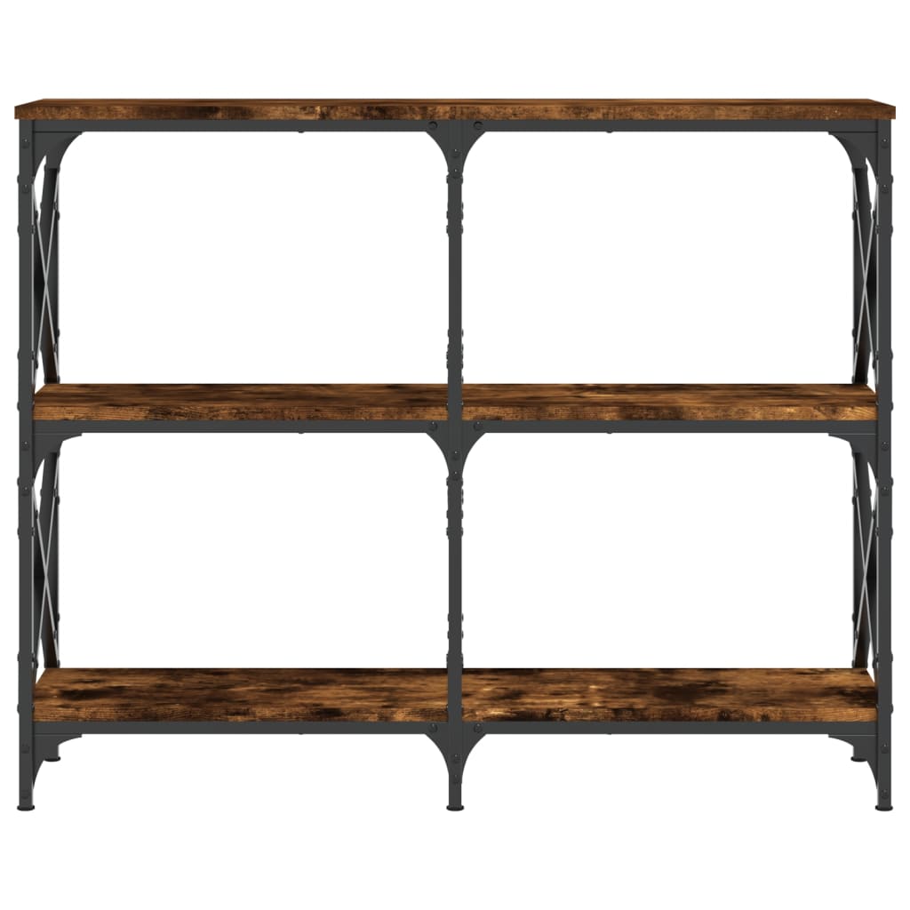 Mesa consola 100x28x80,5cm derivados de madeira carvalho fumado