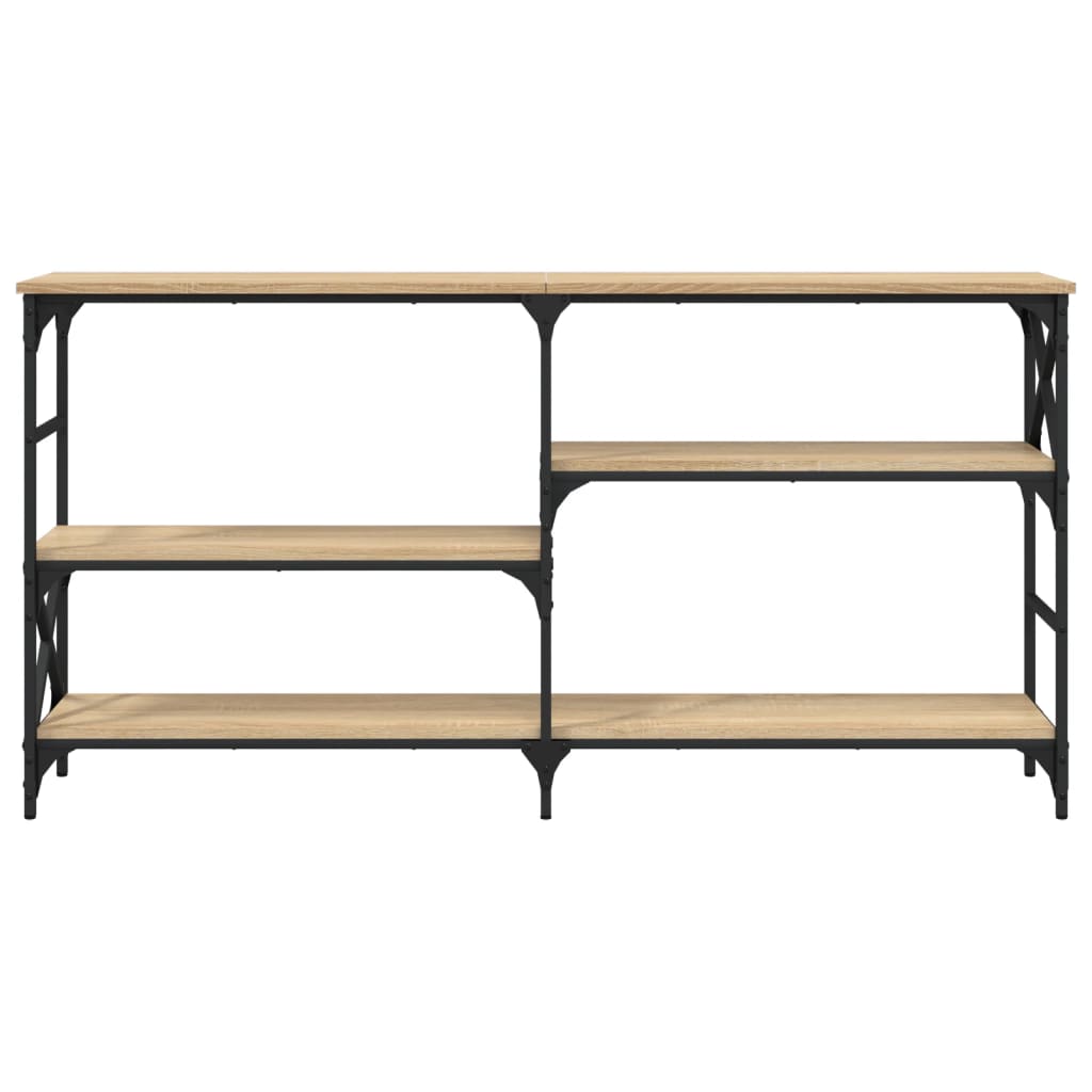 Mesa consola 150x29x76,5 cm derivados madeira carvalho sonoma