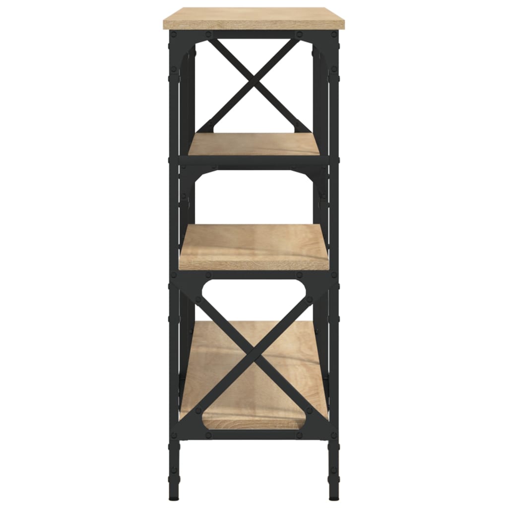 Mesa consola 150x29x76,5 cm derivados madeira carvalho sonoma