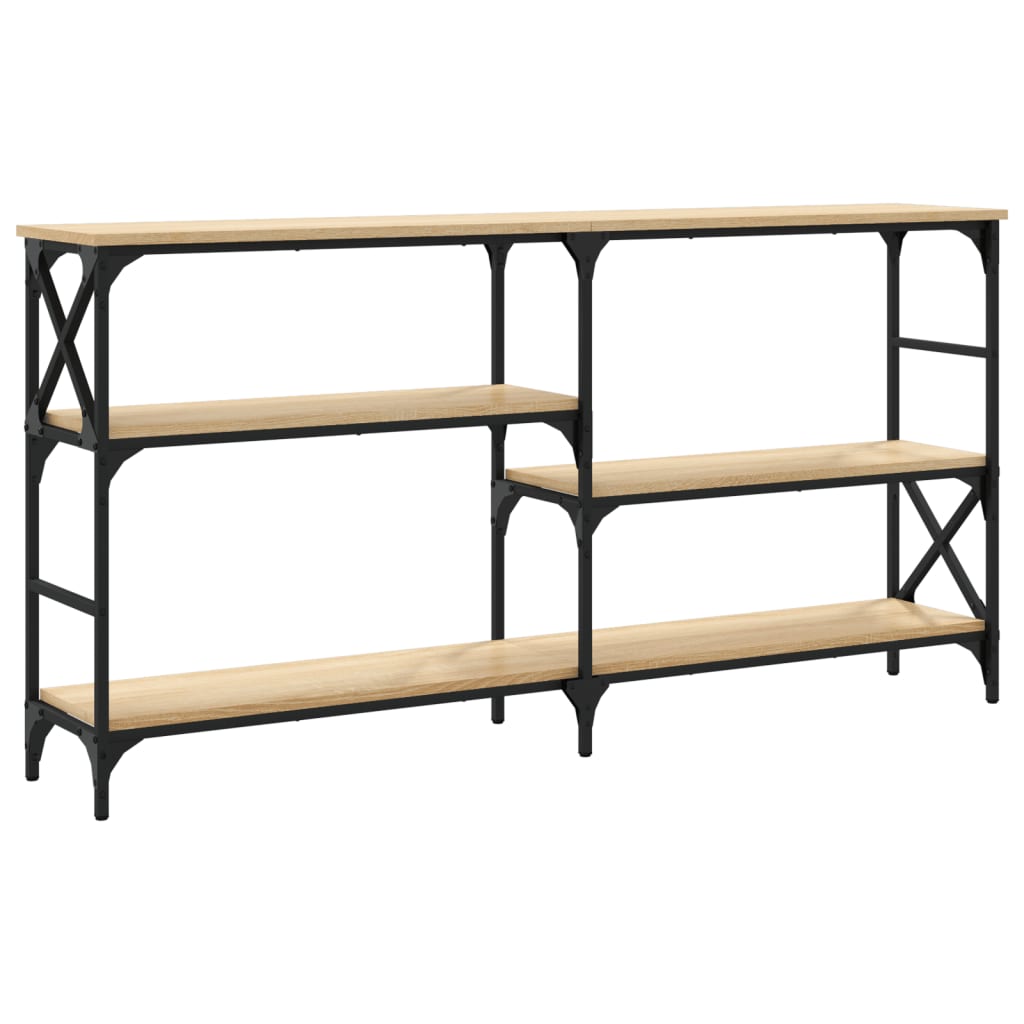 Mesa consola 150x29x76,5 cm derivados madeira carvalho sonoma