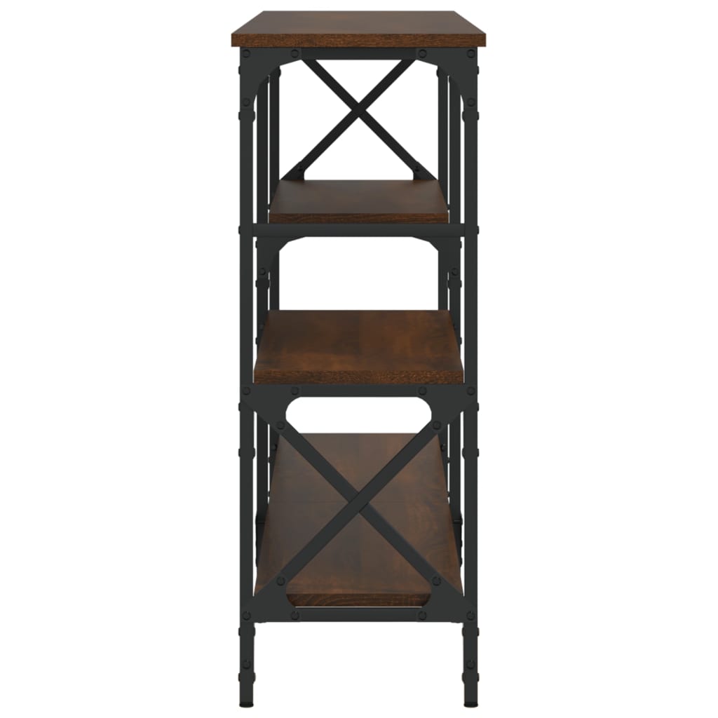 Mesa consola 180x29x76,5 cm derivados madeira carvalho castanho