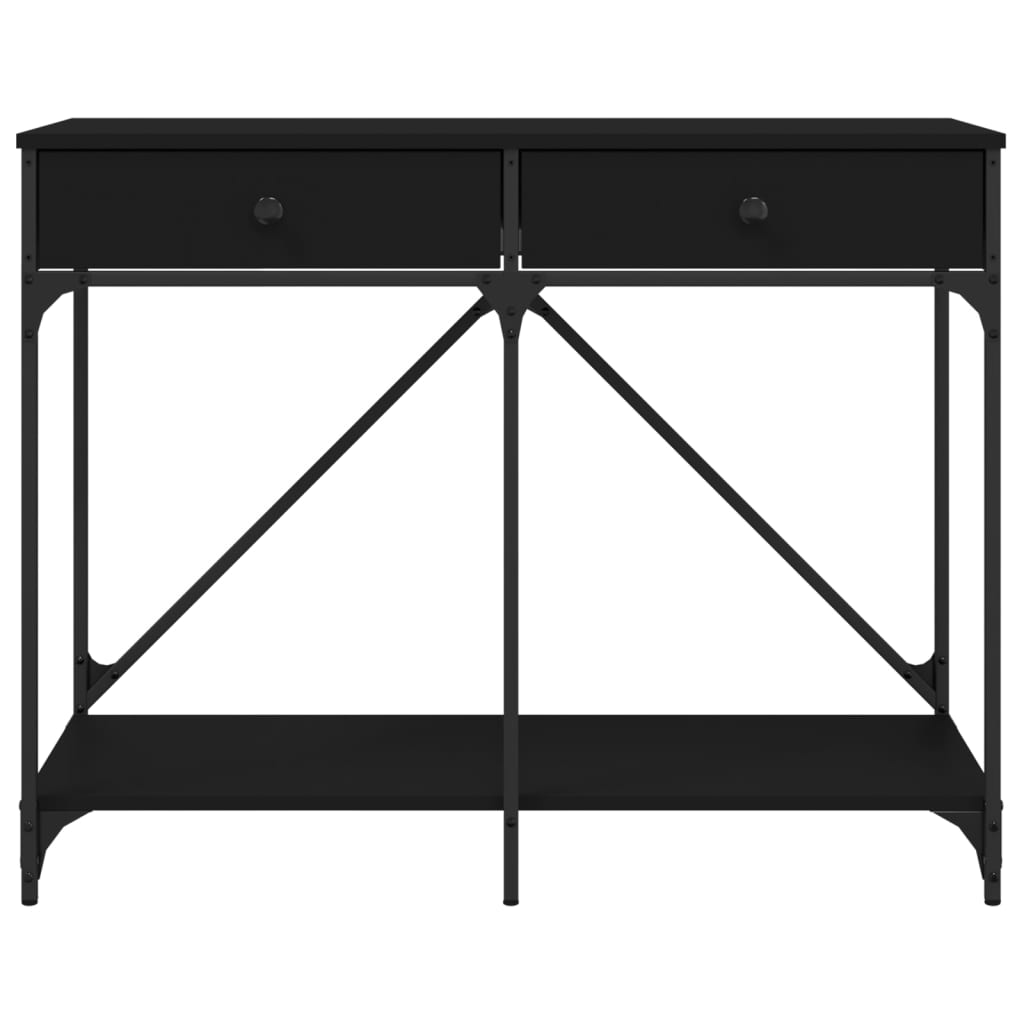 Mesa consola 100x39x78,5 cm derivados de madeira preto