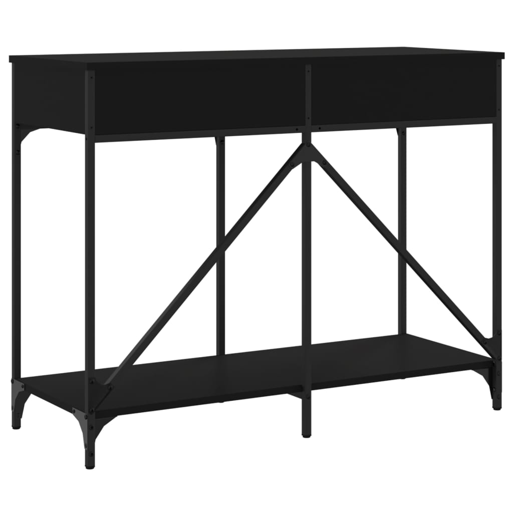 Mesa consola 100x39x78,5 cm derivados de madeira preto